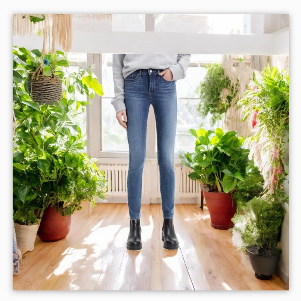 Levi's 311 Shaping Mid
Rise Skinny Jeans Lapis Gallop - 
Stone Wash EUC-Sz33 ☀️​